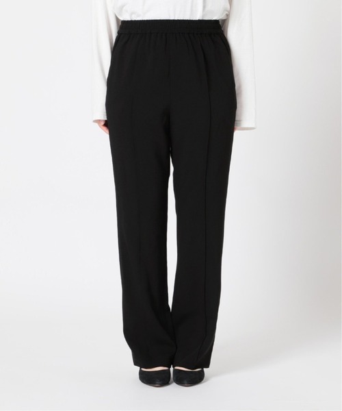 SLOBE IENA（スローブイエナ）の「《追加3》ピンタックセミフレアパンツ（その他パンツ・レディース・ネイビー/ブラック・34/36/38）」の9枚目の写真