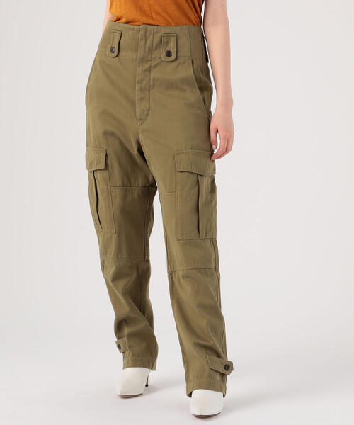 ISABEL MARANT（イザベルマラン）の「ISABEL MARANT ETOILE GEENA コットン カーゴパンツ（カーゴパンツ・レディース・カーキ・36/34）」の3枚目の写真