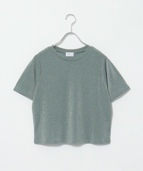notch.(ノッチ)の「ラメ半袖Tシャツ(Tシャツ/カットソー・レディース・ブラック/グレー・M)」の11枚目の写真