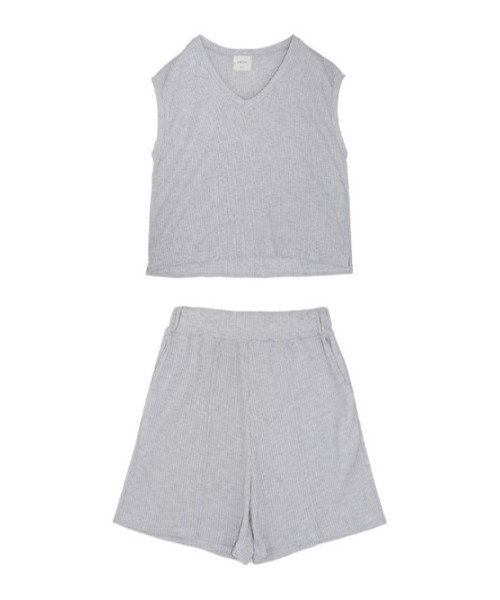 AMAIL（アマイル）の「Sky peace setup（タンクトップ・レディース・ブラック/ブルー/グレー・FREE）」の10枚目の写真