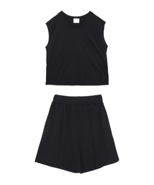 AMAIL（アマイル）の「Sky peace setup（タンクトップ・レディース・ブラック/ブルー/グレー・FREE）」の11枚目の写真