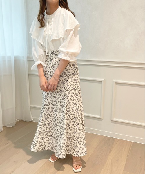 apres jour（アプレジュール）の「キャンディースリーブラッフルブラウス【ZOZOTOWN限定アイテム】（シャツ/ブラウス・レディース・グリーン/ライトイエロー/オフホワイト・フリー/X-LARGE）」の9枚目の写真