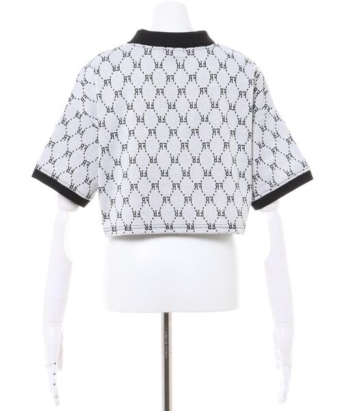 INGNI（イング）の「ポロ襟モノグラム柄トップス（Tシャツ