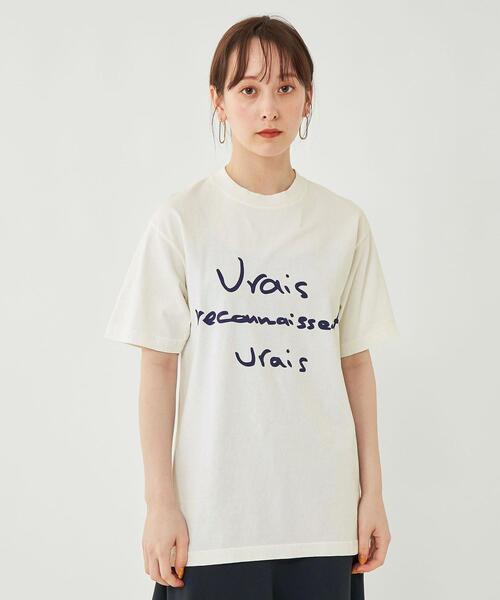 LOS ANGELES APPAREL(ロサンゼルスアパレル)の「【別注】< LOSANGELES APPAREL > プリント Tシャツ(Tシャツ/カットソー・レディース・ホワイト/ライトグレー/オフホワイト・FREE)」の4枚目の写真