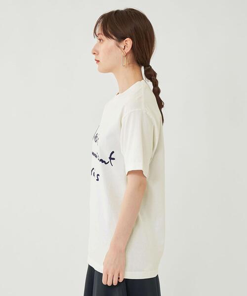 LOS ANGELES APPAREL(ロサンゼルスアパレル)の「【別注】< LOSANGELES APPAREL > プリント Tシャツ(Tシャツ/カットソー・レディース・ホワイト/ライトグレー/オフホワイト・FREE)」の8枚目の写真
