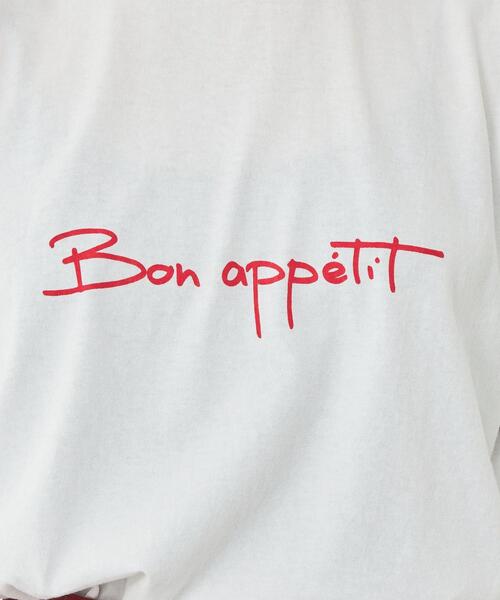 LOS ANGELES APPAREL(ロサンゼルスアパレル)の「【別注】< LOSANGELES APPAREL > プリント Tシャツ(Tシャツ/カットソー・レディース・ホワイト/ライトグレー/オフホワイト・FREE)」の9枚目の写真