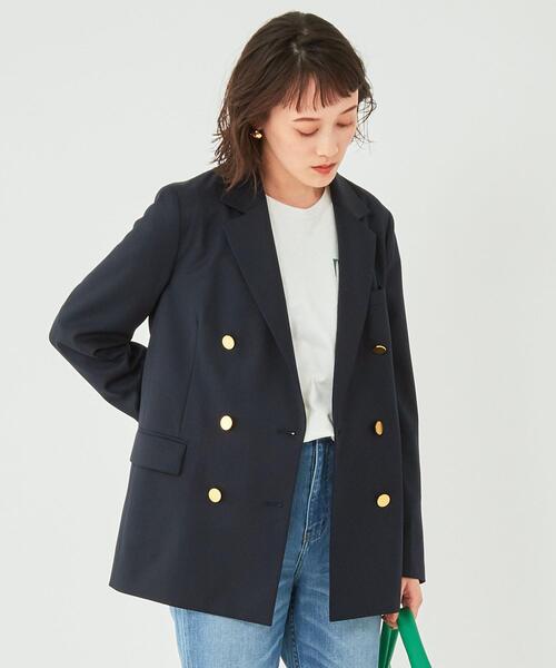 グリーンレーベルリラクシング　TWツイル テーラージャケット　36　ネイビー green label relaxing（グリーンレーベルリラクシング）の「TW ツイル