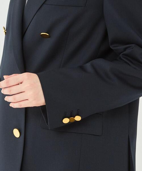 green label relaxing(グリーンレーベルリラクシング)の「TW ツイル テーラー ジャケット(テーラードジャケット・レディース・ネイビー・38/36)」の8枚目の写真