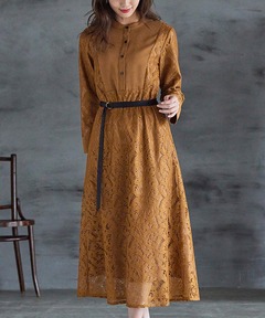 総柄ロングワンピース（ワンピース）｜PERNA（ペルナ）のファッション