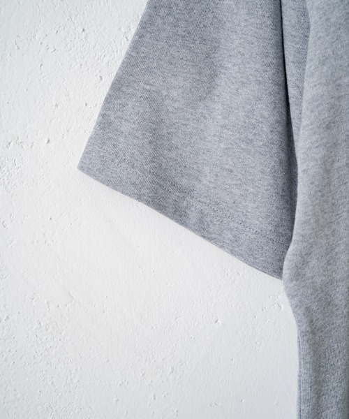 WHIMSIC（ウィムジック）の「【WHIMSIC】ヘビーウェイトオーバーサイズTシャツ（Tシャツ/カットソー・レディース・ブラック/パープル/グレー/ピンク/グリーン・FREE）」の14枚目の写真