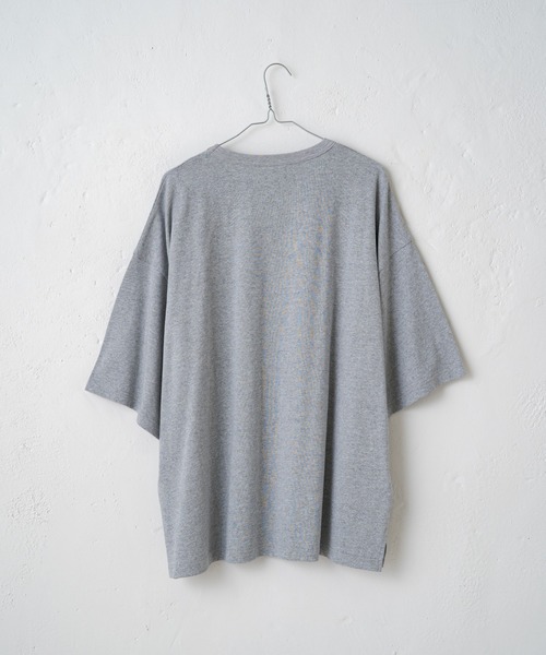 WHIMSIC（ウィムジック）の「【WHIMSIC】ヘビーウェイトオーバーサイズTシャツ（Tシャツ/カットソー・レディース・ブラック/パープル/グレー/ピンク/グリーン・FREE）」の12枚目の写真