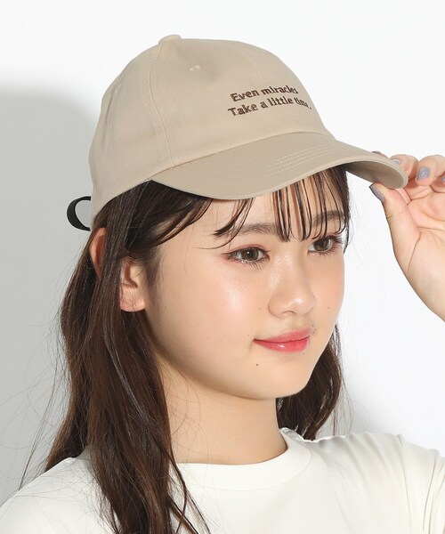 PINK-latte（ピンクラテ）の「◆バックレースアップキャップ（キャップ・キッズ・ブラック/ベージュ/ピンク・00）」の15枚目の写真