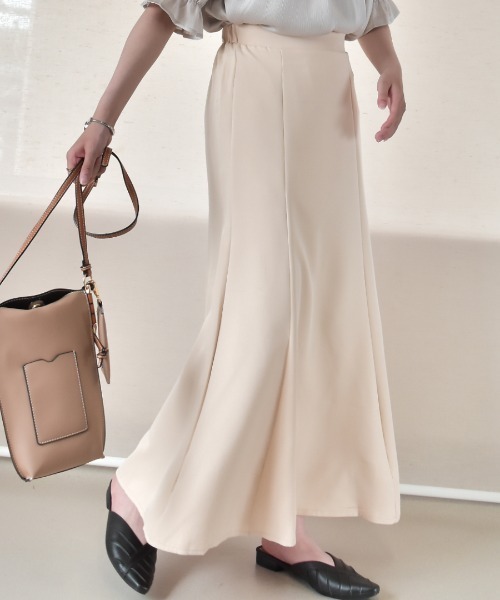 Coo+i（クーイ）の「マーメードスカート（スカート・レディース・ミント/オリーブ/ピンク/ベージュ/ブラック/ネイビー/モカ・L/M）」の4枚目の写真