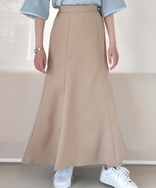 Coo+i（クーイ）の「マーメードスカート（スカート・レディース・ミント/オリーブ/ピンク/ベージュ/ブラック/ネイビー/モカ・L/M）」の5枚目の写真