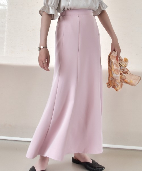 Coo+i（クーイ）の「マーメードスカート（スカート・レディース・ミント/オリーブ/ピンク/ベージュ/ブラック/ネイビー/モカ・L/M）」の7枚目の写真