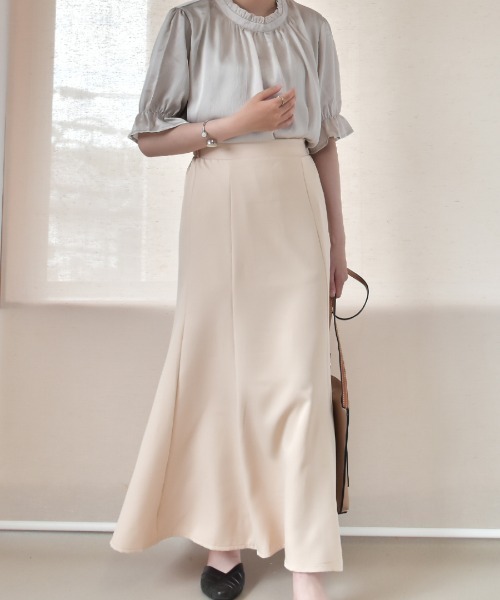 Coo+i（クーイ）の「マーメードスカート（スカート・レディース・ミント/オリーブ/ピンク/ベージュ/ブラック/ネイビー/モカ・L/M）」の16枚目の写真