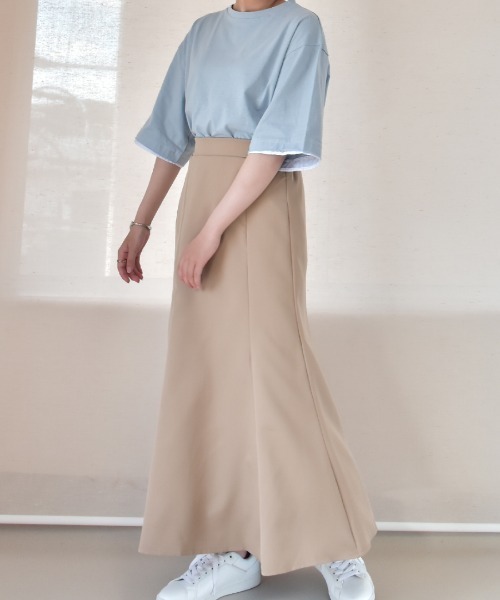 Coo+i（クーイ）の「マーメードスカート（スカート・レディース・ミント/オリーブ/ピンク/ベージュ/ブラック/ネイビー/モカ・L/M）」の22枚目の写真