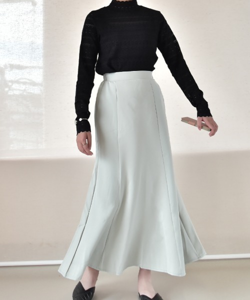 Coo+i（クーイ）の「マーメードスカート（スカート・レディース・ミント/オリーブ/ピンク/ベージュ/ブラック/ネイビー/モカ・L/M）」の19枚目の写真