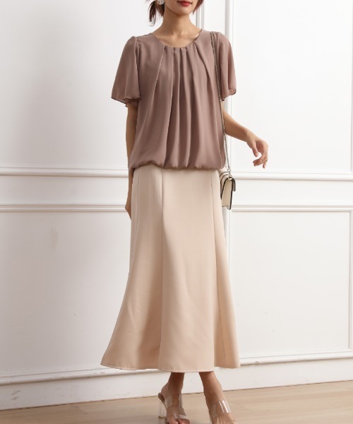 Coo+i（クーイ）の「マーメードスカート（スカート・レディース・ミント/オリーブ/ピンク/ベージュ/ブラック/ネイビー/モカ・L/M）」の9枚目の写真