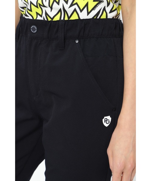 PEARLY GATES】ストレッチダイヤドビー×ドットエアー ジョガーパンツ