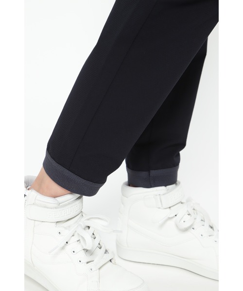 PEARLY GATES】ストレッチダイヤドビー×ドットエアー ジョガーパンツ