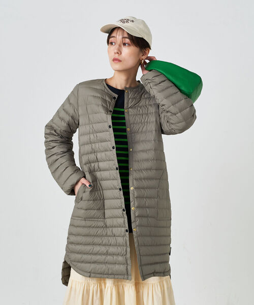 Traditional Weatherwear（トラディショナルウェザーウェア）の「◇【WEB限定カラーあり】【TRADITIONAL WEATHERWEAR】ARKLEY LONG DOWN PA（ダウンジャケット/コート・レディース・オフホワイト/ブラック/チャコールグレー・36/34）」の8枚目の写真