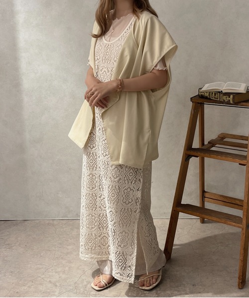 apres jour clair（アプレジュールクレア）の「【apres jour clair】２WAYカットワークパネルワンピース【ZOZOTOWN限定アイテム】（ワンピース・レディース・アイボリー・フリー/X-LARGE）」の11枚目の写真