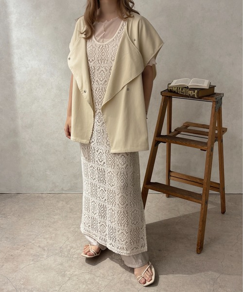 apres jour clair（アプレジュールクレア）の「【apres jour clair】２WAYカットワークパネルワンピース【ZOZOTOWN限定アイテム】（ワンピース・レディース・アイボリー・フリー/X-LARGE）」の12枚目の写真