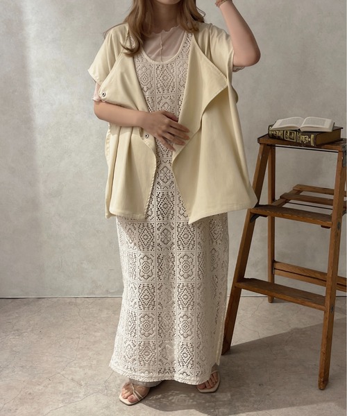 apres jour clair（アプレジュールクレア）の「【apres jour clair】２WAYカットワークパネルワンピース【ZOZOTOWN限定アイテム】（ワンピース・レディース・アイボリー・フリー/X-LARGE）」の13枚目の写真