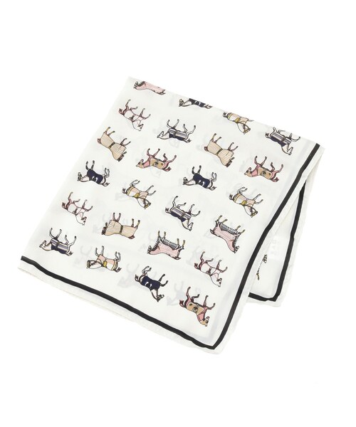 OPAQUE.CLIP（オペークドットクリップ）の「◆レトロスクエアスカーフ【ホース柄】（バンダナ/スカーフ・レディース・ホワイト系2/イエロー系1/ピンク系6・00）」の11枚目の写真