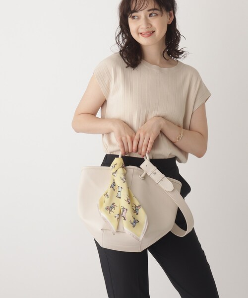 OPAQUE.CLIP（オペークドットクリップ）の「◆レトロスクエアスカーフ【ホース柄】（バンダナ/スカーフ・レディース・ホワイト系2/イエロー系1/ピンク系6・00）」の10枚目の写真