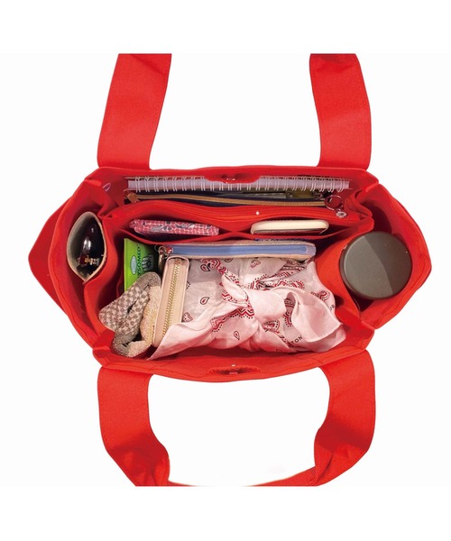 ROOTOTE（ルートート）の「ルートート/整理上手 SN.デリ.パルーティ.ハッスイ-A（トートバッグ・レディース・レッド/ベージュ/ラベンダー/ブラック/アイボリー/ネイビー/グレー・FREE）」の8枚目の写真