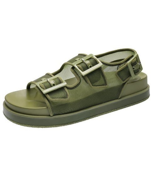 LAC-VERT(ラック・ヴェール)の「メッシュベルト厚底サンダル(サンダル・レディース・ブラック/ベージュ/グリーン・S/M/L)」の17枚目の写真