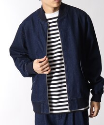 ◆12onzデニムMA-1