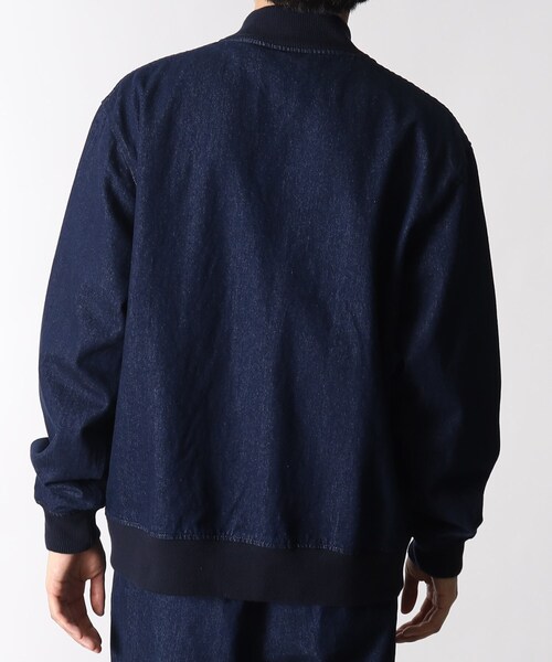 THE SHOP TK （ザ ショップ ティーケー ）の「◆12onzデニムMA-1（デニムジャケット・メンズ・グレー/ネイビー・02/04/03）」の5枚目の写真