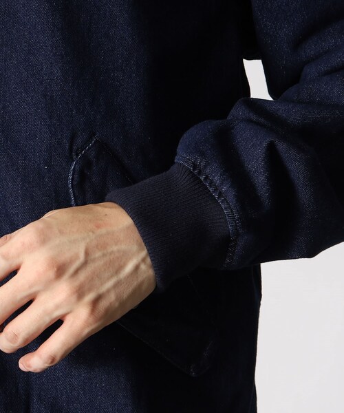 THE SHOP TK （ザ ショップ ティーケー ）の「◆12onzデニムMA-1（デニムジャケット・メンズ・グレー/ネイビー・02/04/03）」の7枚目の写真