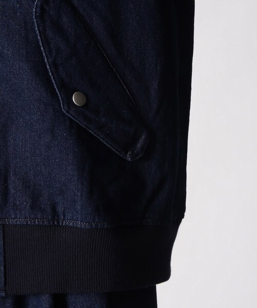 THE SHOP TK （ザ ショップ ティーケー ）の「◆12onzデニムMA-1（デニムジャケット・メンズ・グレー/ネイビー・02/04/03）」の9枚目の写真