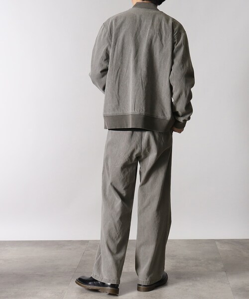 THE SHOP TK （ザ ショップ ティーケー ）の「◆12onzデニムMA-1（デニムジャケット・メンズ・グレー/ネイビー・02/04/03）」の15枚目の写真