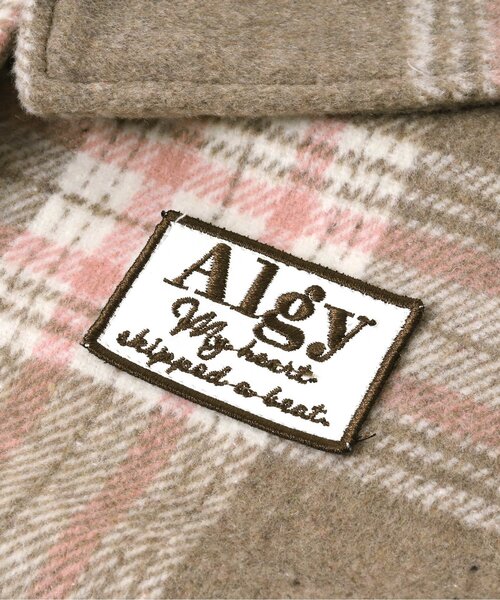 algy(アルジー)の「チェックコート(ダウンジャケット/コート・キッズ・ベージュ/サックスブルー・SMALL/MEDIUM/X-SMALL/XX-SMALL)」の12枚目の写真