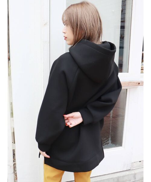 MURUA(ムルーア)の「ロゴチュニックパーカー(パーカー・レディース・アイボリー/ブラック/ネイビー・FREE)」の8枚目の写真