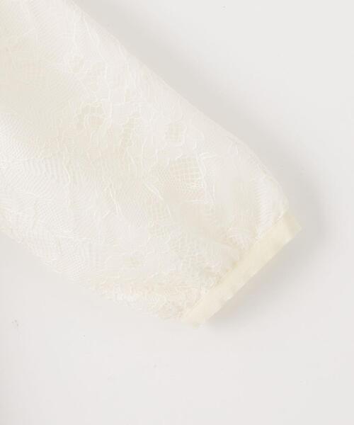 green label relaxing(グリーンレーベルリラクシング)の「レース×サテンストライプ ワンピース(ワンピース・キッズ・ネイビー/ライラック・110cm/120cm/130cm)」の3枚目の写真