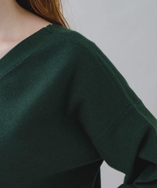 Paradise Picnic（パラダイスピクニック）の「前後2WAYやわもちニット（ニット/セーター・レディース・ブラック/グリーン/パープル・FREE）」の8枚目の写真