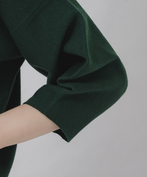 Paradise Picnic（パラダイスピクニック）の「前後2WAYやわもちニット（ニット/セーター・レディース・ブラック/グリーン/パープル・FREE）」の9枚目の写真