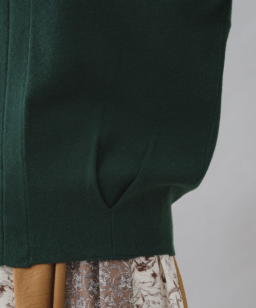 Paradise Picnic（パラダイスピクニック）の「前後2WAYやわもちニット（ニット/セーター・レディース・ブラック/グリーン/パープル・FREE）」の10枚目の写真