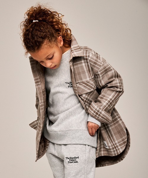 Smoothy(スムージー)の「SMOOTHY Check Shirts JKT / スムージー チェックシャツジャケット(その他アウター・キッズ・グレー/ブラウン・XL/L/M/S)」の5枚目の写真