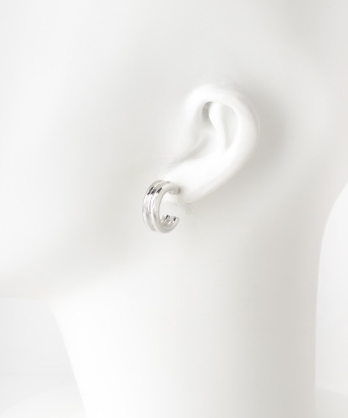 URBAN RESEARCH Sonny Label（アーバンリサーチサニーレーベル）の「ワイドフープピアス（ピアス（両耳用）・レディース・シルバー/ゴールド・ONE）」の6枚目の写真