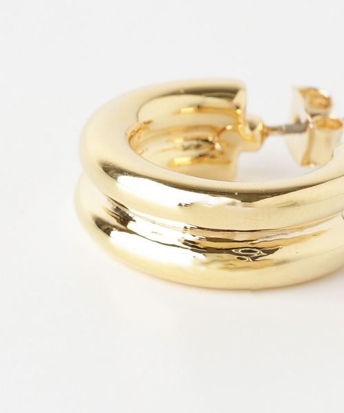 URBAN RESEARCH Sonny Label（アーバンリサーチサニーレーベル）の「ワイドフープピアス（ピアス（両耳用）・レディース・シルバー/ゴールド・ONE）」の8枚目の写真