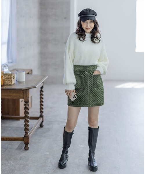 clear（クリア）の「タンクソールロングブーツ ≪2022AW新作≫（その他シューズ・レディース・アイボリー/ブラック・M/L）」の8枚目の写真