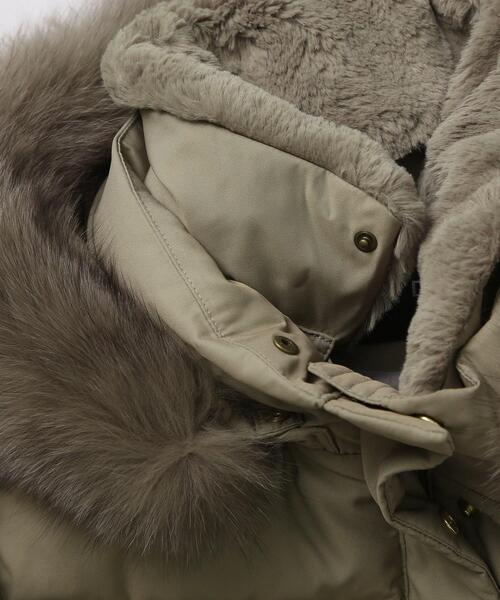 INDIVI(インディヴィ)の「◆【定番人気!/名品コート/撥水】ショートダウンコート(ダウンジャケット/コート・レディース・グレー系/ブラック/ネイビー/オリーブ系3/ブルー系6・05/12/13/15 /19/36/38/40/17/07/03)」の6枚目の写真