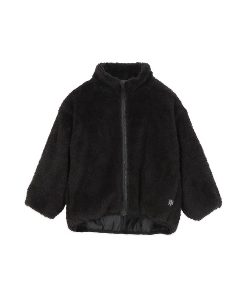 PUPPAPUPO（プッパプーポ）の「ボア ブルゾン（ブルゾン・キッズ・ブラック/ベージュ/グレイッシュベージュ・80/90/100/110/120/130/140）」の11枚目の写真